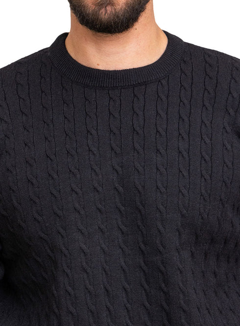 Black - Design00164 BS - Round Pullover - Khotwh
